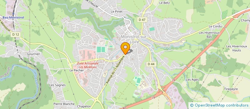 localisation de l'entreprise MONSIEUR FLORIAN GAUDELIER  MONISTROL-SUR-LOIRE