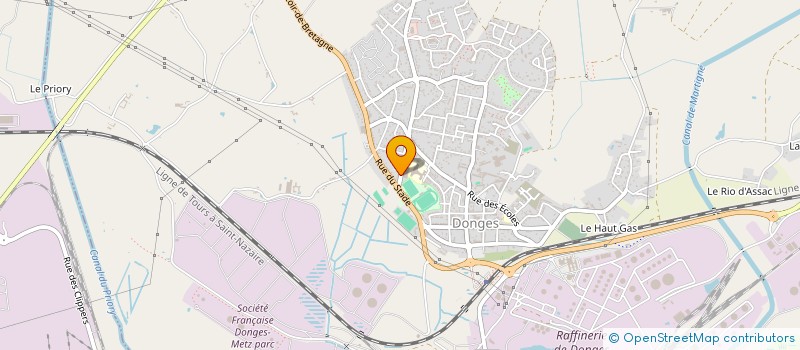 localisation de l'entreprise MONSIEUR FLORIAN GAUDIN  DONGES