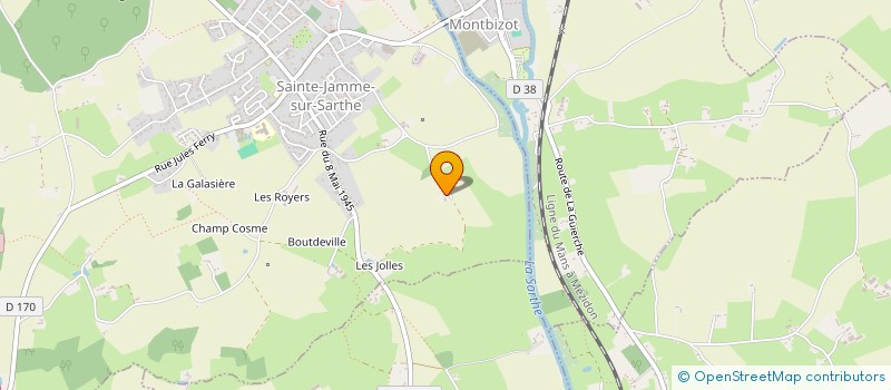 localisation de l'entreprise MONSIEUR FLORIAN GAUTHIER  SAINTE-JAMME-SUR-SARTHE