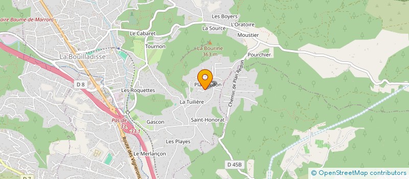 localisation de l'entreprise MONSIEUR FLORIAN GELABERT  LA BOUILLADISSE