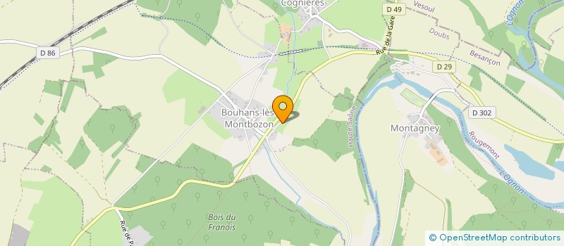 localisation de l'entreprise MONSIEUR FLORIAN GENTY  BOUHANS-LES-MONTBOZON