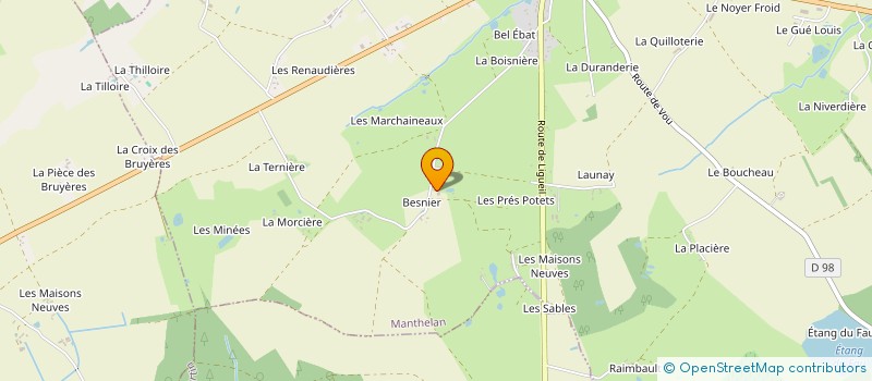 localisation de l'entreprise MONSIEUR FLORIAN GILLET  MANTHELAN