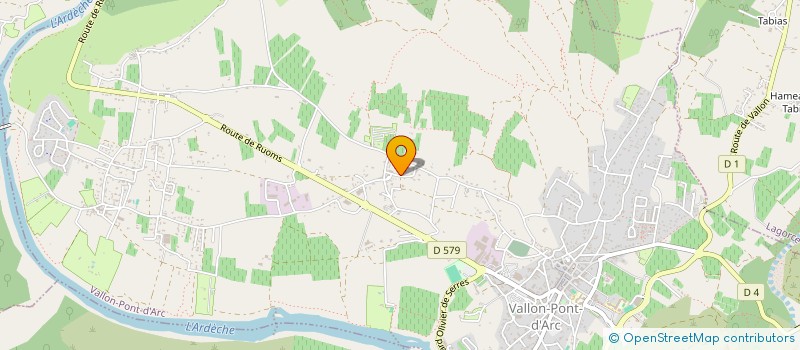 localisation de l'entreprise MONSIEUR FLORIAN GINOZIER  VALLON PONT D'ARC