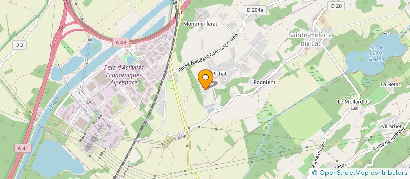 localisation de l'entreprise MONSIEUR FLORIAN GIROLLET  SAINTE-HELENE-DU-LAC