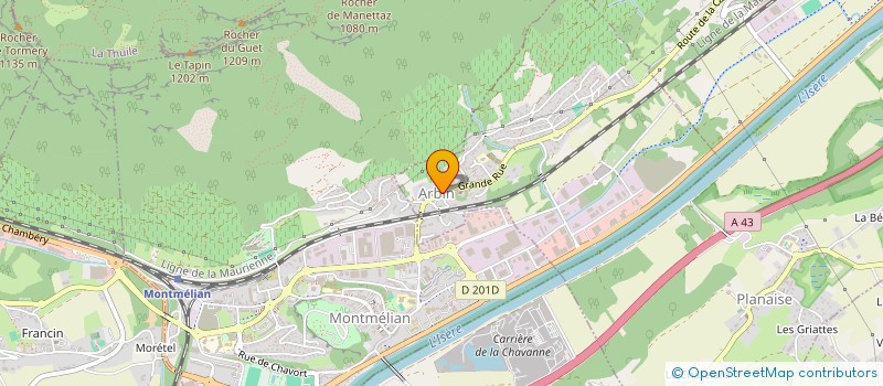 localisation de l'entreprise MONSIEUR FLORIAN GODARD  ARBIN