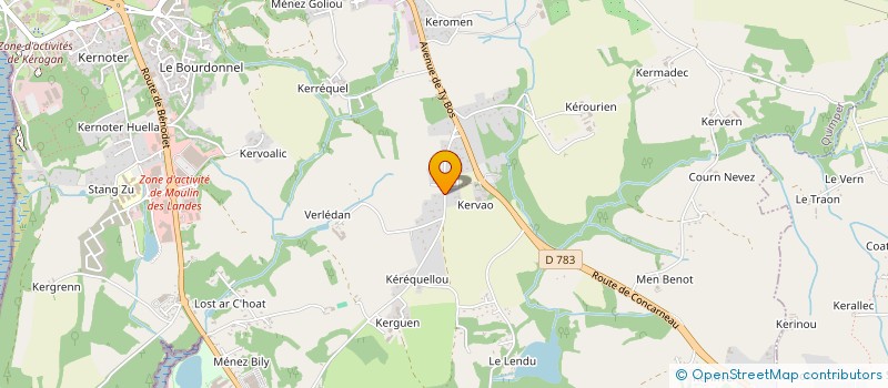 localisation de l'entreprise MONSIEUR FLORIAN GODEBILLE  ROSCANVEL