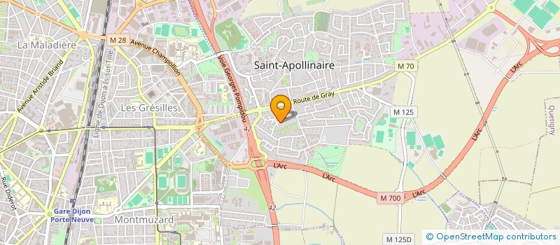 localisation de l'entreprise MONSIEUR FLORIAN GONOD  SAINT-APOLLINAIRE