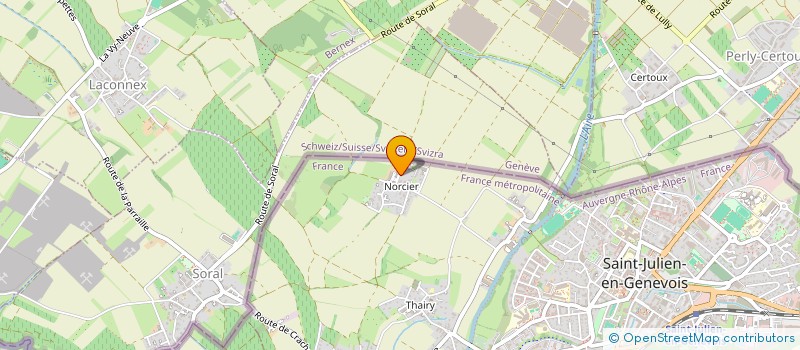 localisation de l'entreprise MONSIEUR FLORIAN GREYFIE DE BELLECOMBE  SAINT-JULIEN-EN-GENEVOIS