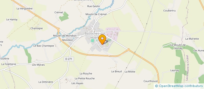 localisation de l'entreprise MONSIEUR FLORIAN GRIMAUD à BAZOCHES-SUR-HOENE