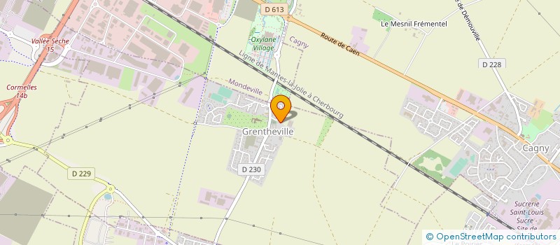 localisation de l'entreprise MONSIEUR FLORIAN GUELLE  GRENTHEVILLE