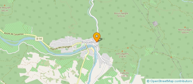 localisation de l'entreprise MONSIEUR FLORIAN GUERIN  ROQUEBRUN