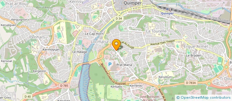 localisation de l'entreprise MONSIEUR FLORIAN GUICHOUX à QUIMPER