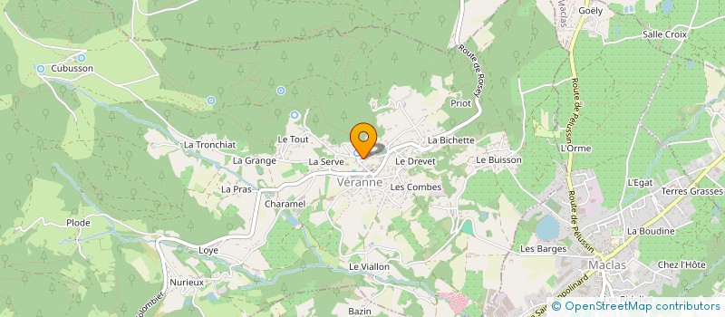 localisation de l'entreprise MONSIEUR FLORIAN GUIRONNET  ROUSSILLON