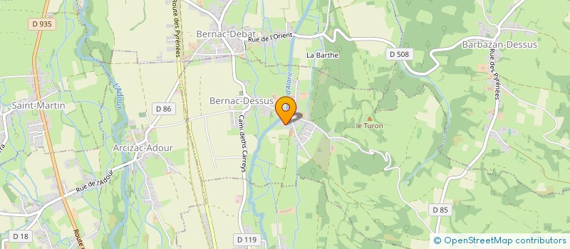 localisation de l'entreprise MONSIEUR FLORIAN HAUET  BERNAC-DESSUS