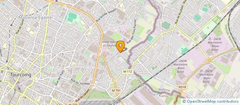 localisation de l'entreprise MONSIEUR FLORIAN HENNEBELLE  WATTRELOS