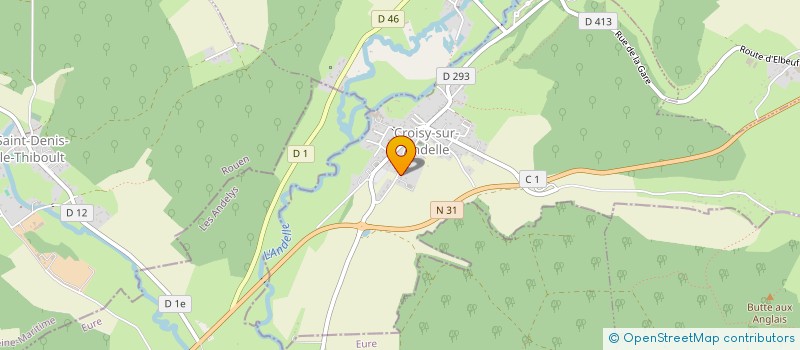 localisation de l'entreprise MONSIEUR FLORIAN HERANVAL  CROISY-SUR-ANDELLE