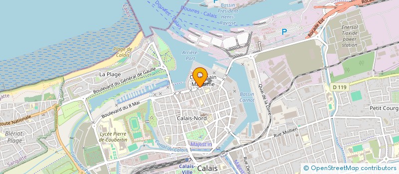 localisation de l'entreprise MONSIEUR FLORIAN HERBEZ  CALAIS