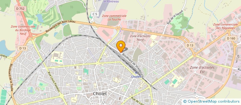 localisation de l'entreprise MONSIEUR FLORIAN HETTICH  CHOLET