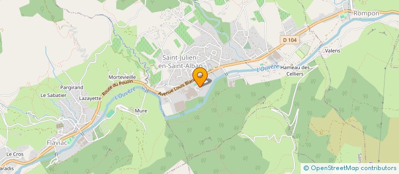 localisation de l'entreprise MONSIEUR FLORIAN HEUGUEROT  SAINT-JULIEN-EN-SAINT-ALBAN