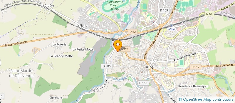 localisation de l'entreprise MONSIEUR FLORIAN HEURTEBISE  VIRE NORMANDIE