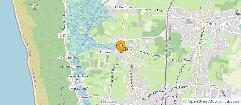 localisation de l'entreprise MONSIEUR FLORIAN HUET à LES SABLES D'OLONNE