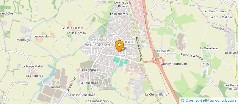 localisation de l'entreprise MONSIEUR FLORIAN HUREL  LA CHAPELLE-DES-FOUGERETZ