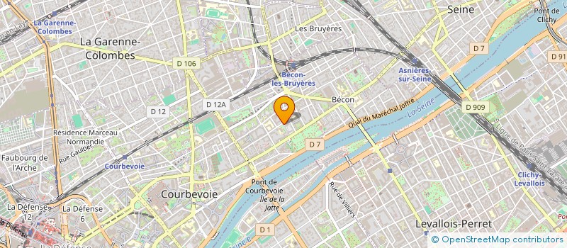 localisation de l'entreprise MONSIEUR FLORIAN ISLE DE BEAUCHAINE  COURBEVOIE