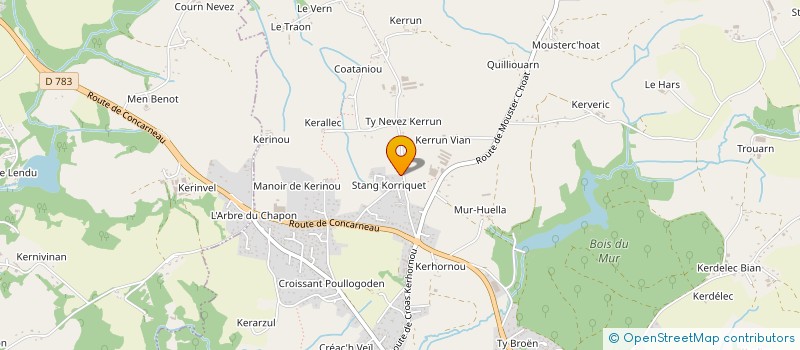 localisation de l'entreprise MONSIEUR FLORIAN JAOUEN à SAINT-EVARZEC