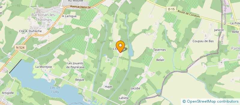 localisation de l'entreprise MONSIEUR FLORIAN LABURTHE  CAZAUBON