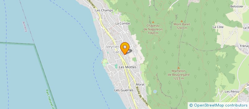 localisation de l'entreprise MONSIEUR FLORIAN LACROIX  VEYRIER-DU-LAC