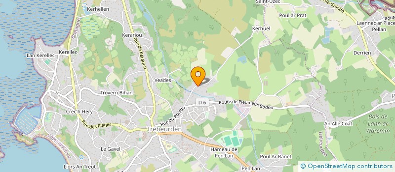 localisation de l'entreprise MONSIEUR FLORIAN LAFFEACH  TREBEURDEN