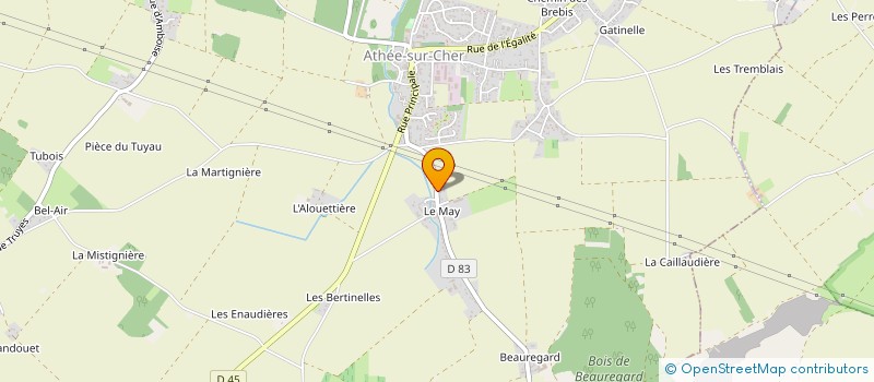 localisation de l'entreprise MONSIEUR FLORIAN LAFFOND  ATHEE-SUR-CHER