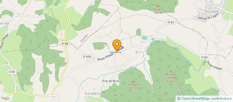 localisation de l'entreprise MONSIEUR FLORIAN LAFFORGUE  ESTADENS