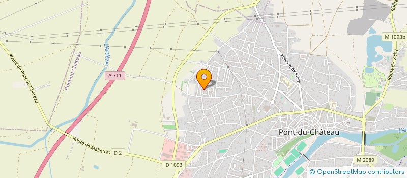 localisation de l'entreprise MONSIEUR FLORIAN LAGOUGE  PONT-DU-CHATEAU