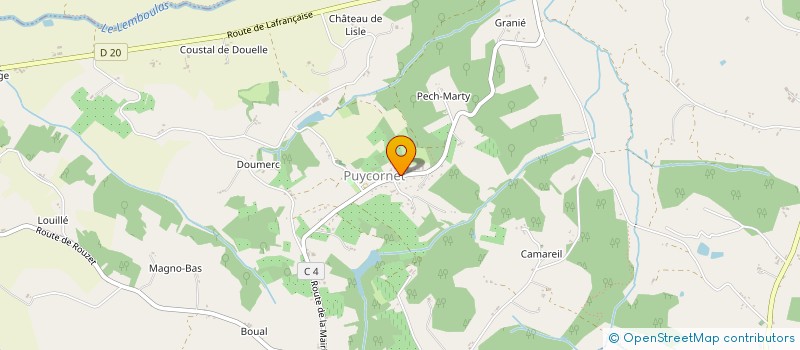 localisation de l'entreprise MONSIEUR FLORIAN LAGRAULET à PUYCORNET