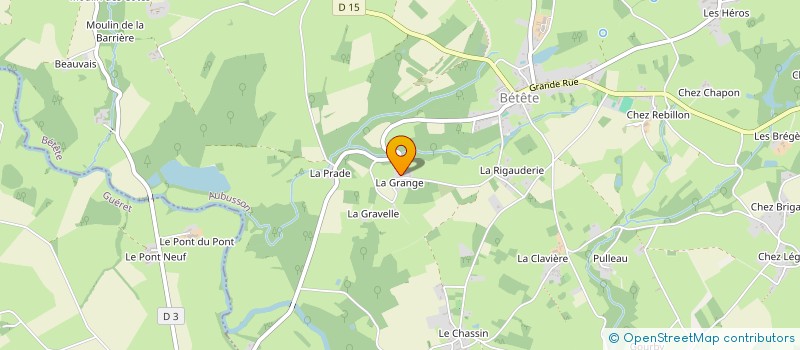 localisation de l'entreprise MONSIEUR FLORIAN LAMONTAGNE à BETETE