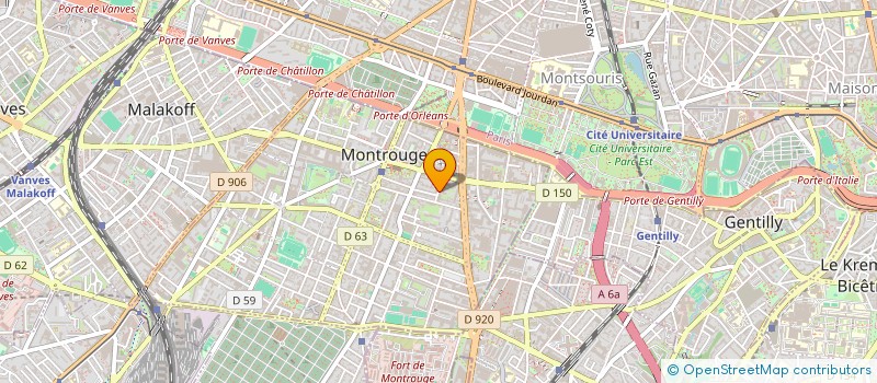 localisation de l'entreprise MONSIEUR FLORIAN LAMOUROUX  MONTROUGE