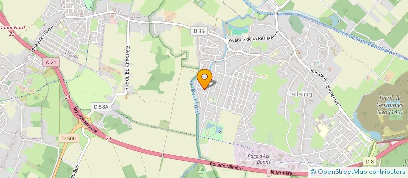 localisation de l'entreprise MONSIEUR FLORIAN LANGLOIS  LALLAING