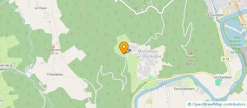 localisation de l'entreprise MONSIEUR FLORIAN LATHIEYRE à MONCEAUX-SUR-DORDOGNE