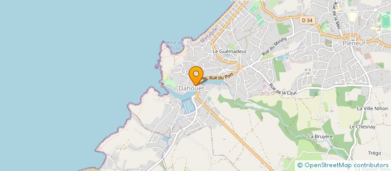 localisation de l'entreprise MONSIEUR FLORIAN LAUNAY  PLENEUF-VAL-ANDRE