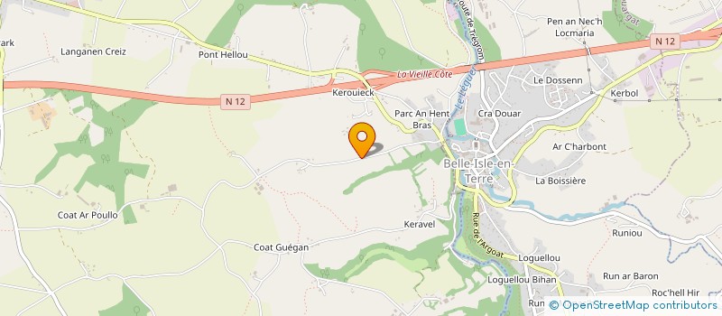 localisation de l'entreprise MONSIEUR FLORIAN LE BEC  PLOUNEVEZ-MOEDEC