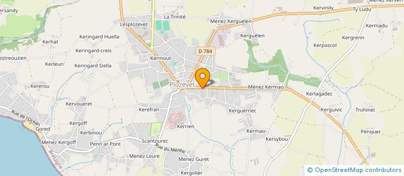 localisation de l'entreprise MONSIEUR FLORIAN LE GOFF  PLOZEVET