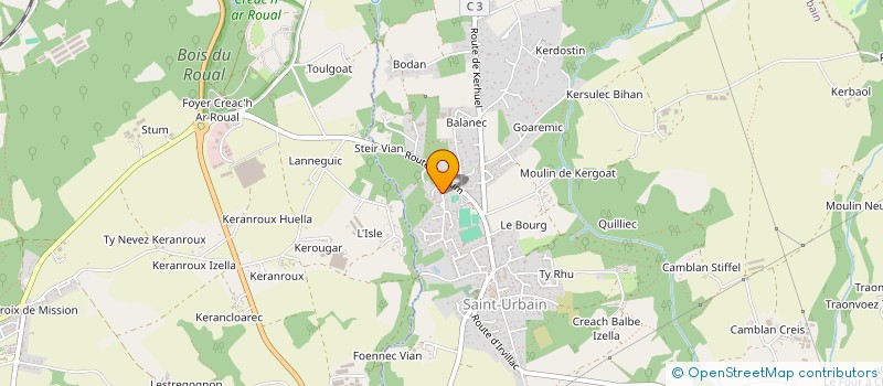 localisation de l'entreprise MONSIEUR FLORIAN LE GUILLOU  SAINT-URBAIN