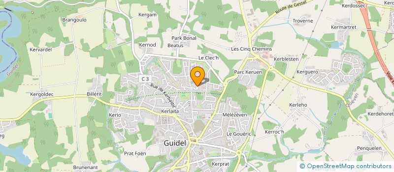 localisation de l'entreprise MONSIEUR FLORIAN LE GUYADER à GUIDEL