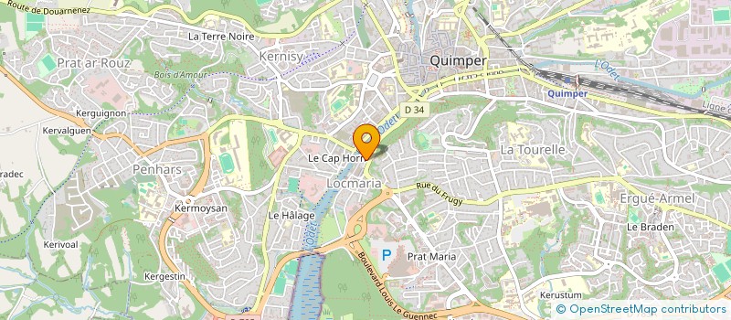 localisation de l'entreprise MONSIEUR FLORIAN LE JONCOUR à QUIMPER