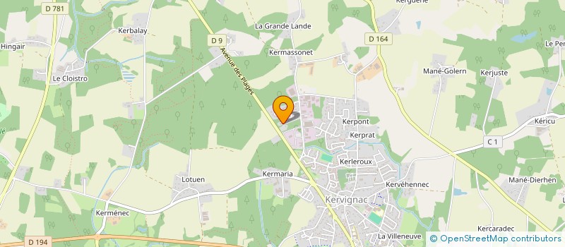 localisation de l'entreprise MONSIEUR FLORIAN LE PALLEC  KERVIGNAC