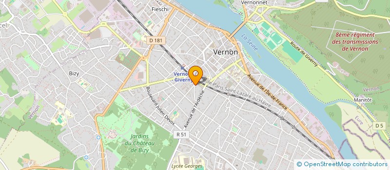 localisation de l'entreprise MONSIEUR FLORIAN LEBON à VERNON