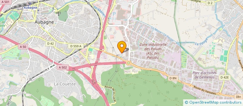 localisation de l'entreprise MONSIEUR FLORIAN LECLERE  AUBAGNE