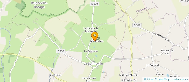 localisation de l'entreprise MONSIEUR FLORIAN LEGENDRE  LA BONNEVILLE