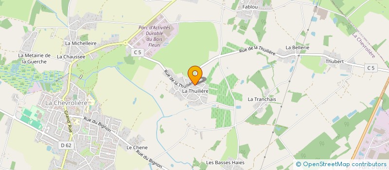 localisation de l'entreprise MONSIEUR FLORIAN LEMAITRE  LA CHEVROLIERE